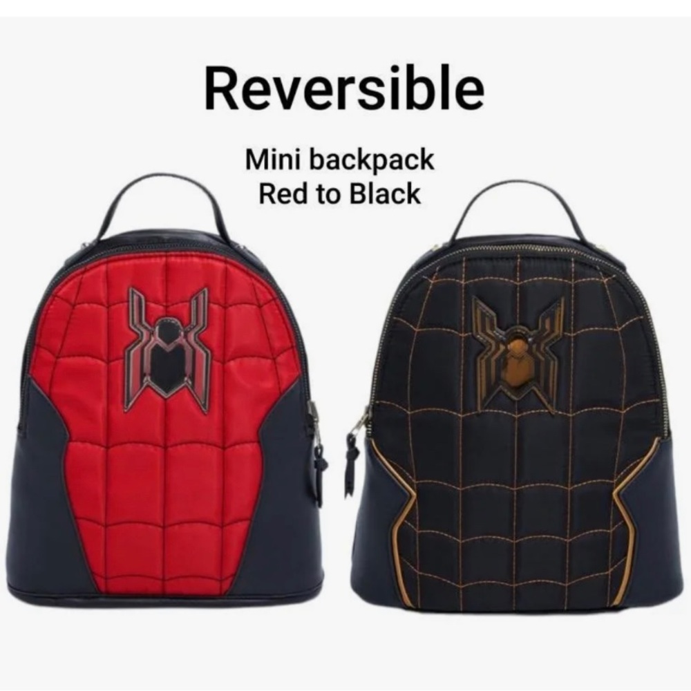 EXCLUSIVE Marvel Spider-Man No Way Home Reversible Mini Backpack Bioworld - Picture 3 of 9